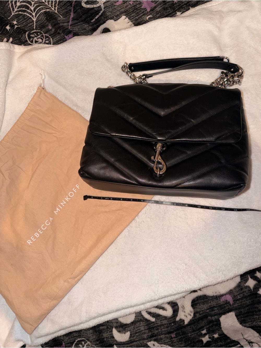Rebecca Minkoff Black Quilted Edie Maxie